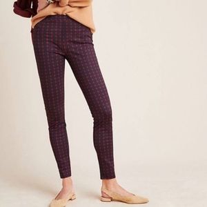 Sanctuary x Anthropologie Finchley Plaid Leggings XS NWT New Navy Red Pants